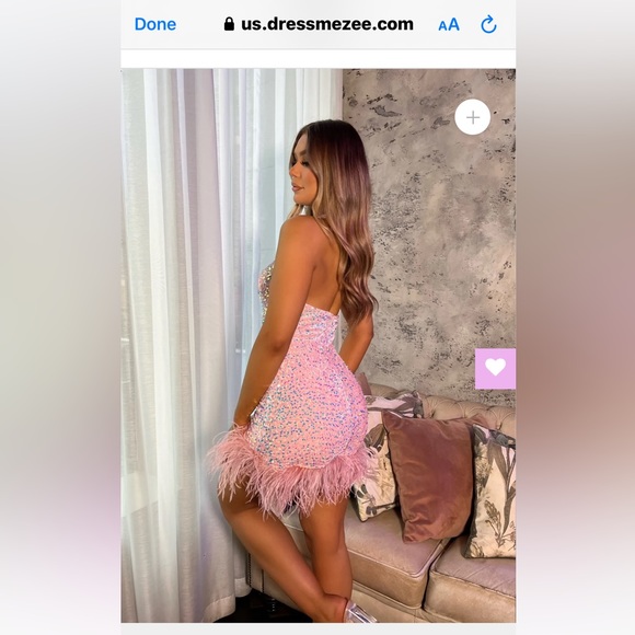 dressmezee Kady Sequin Fearher Mini - Size XS - Picture 5 of 7